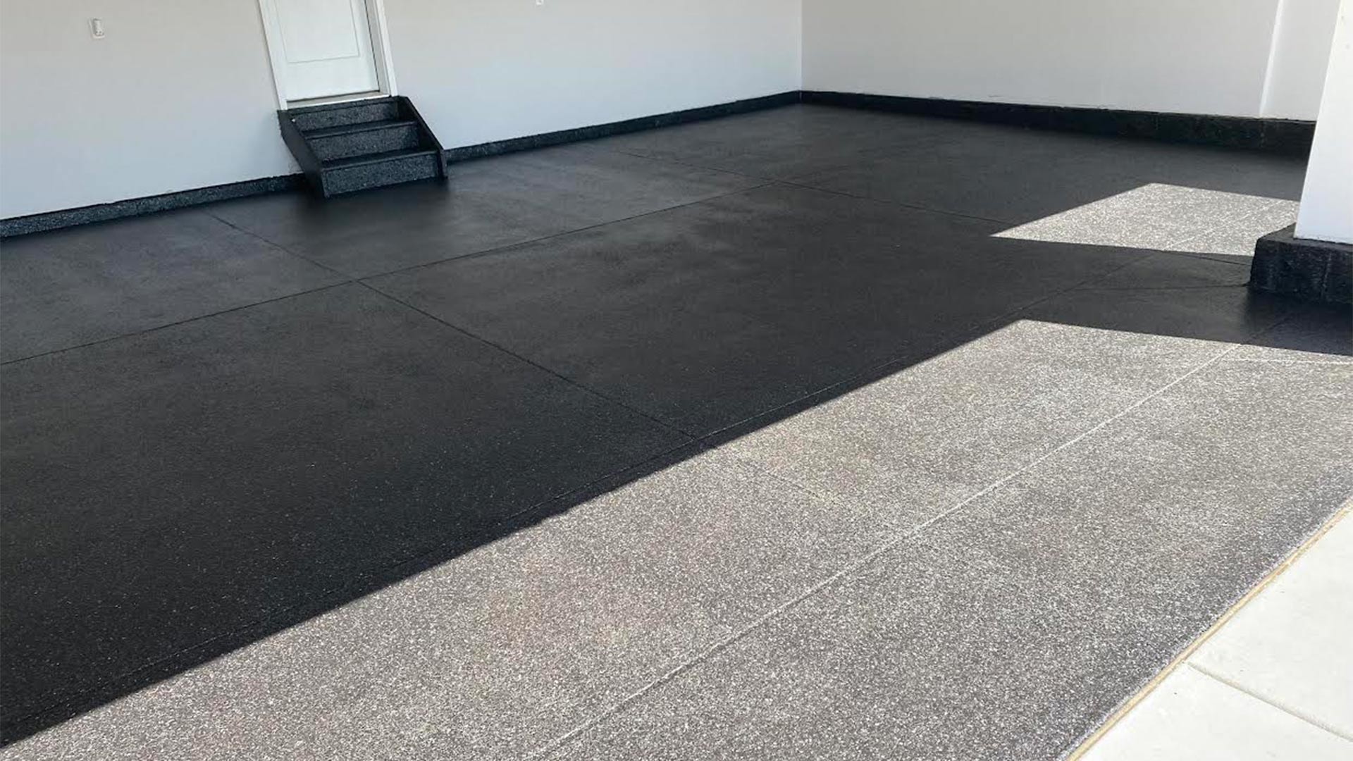 garage interiors with new flooring installed centennial co